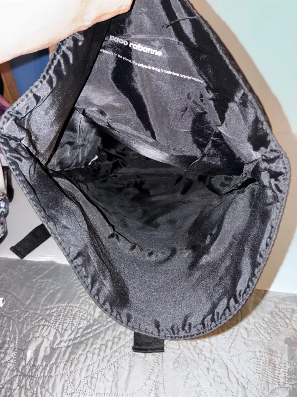Paco Rabanne Black Nylon Phantom Backpack, Men’s or Unisex